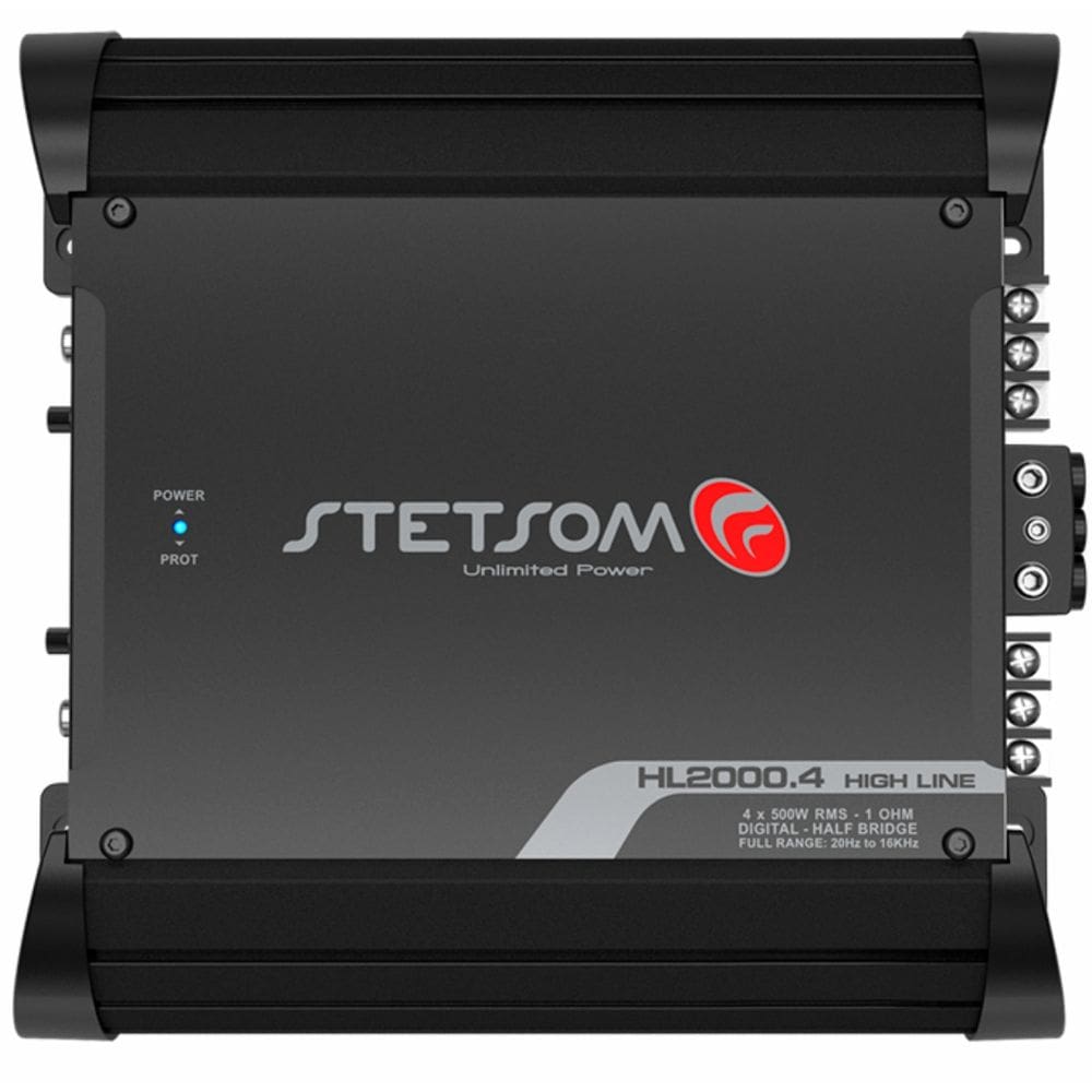 Módulo Amplificador Digital Stetsom HL2000.4 Canais - 2000 Watts RMS - 1 Ohm