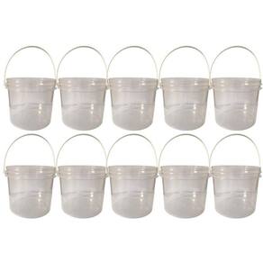 Balde p chocolates de 2.2l transp 10 pçs