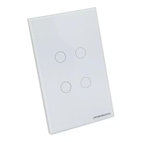 Interruptor Touch Zigbee Novadigital 4 Botões Alexa Tuya