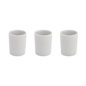 Kit com 3 mini copinho de porcelana 55 ml copinhos de café