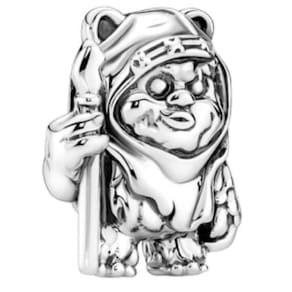 Berloque ewok motif joia prata 925 star wars guerra estrelas