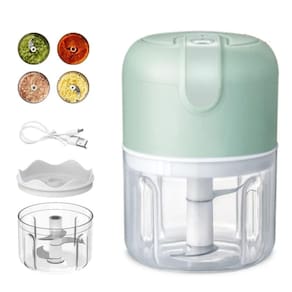 Mini triturador processador moedor elétrico recarregável usb