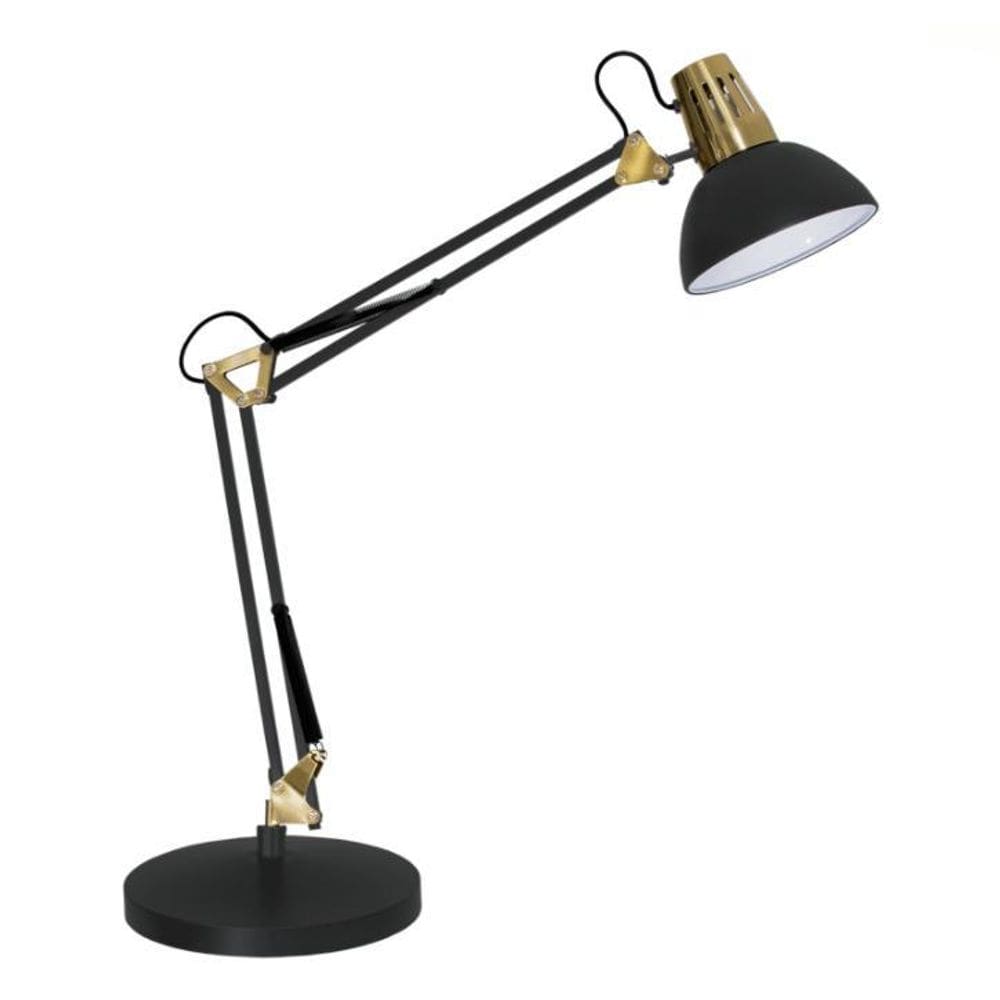 Luminária de mesa roma preta