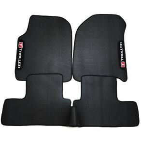 Jogo tapete automotivo para troller 17/18 em pvc borracha