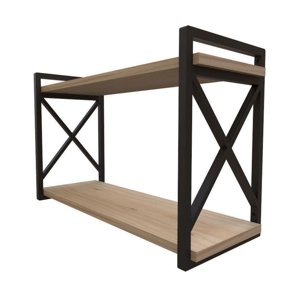 Prateleira estilo industrial não enferruja suporta 30kg