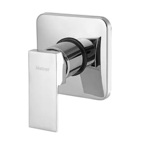 Kit 2 Acabamentos Monocomando para Chuveiro Alta e Baixa Pressão 2997 Axion Slim Meber Metais Cromado