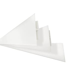 Emenda Rígida Polifort Perfil H 8mm x 6cm x 3,00M Barra Branco Neve