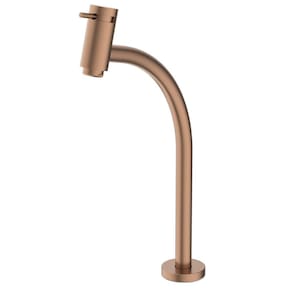 Torneira para Lavatório de Mesa Bica Alta Basic Celite Rose Gold Matte