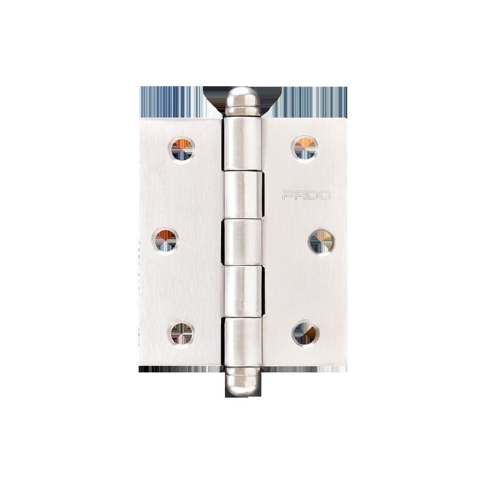 Dobradiça Aço Carbono 3025 Cromo Acetinado Prata