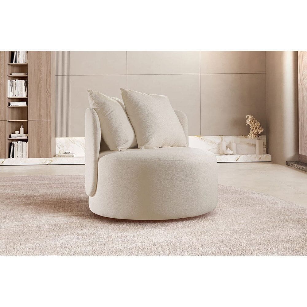 Poltrona Redonda Orgânica Moon Nude