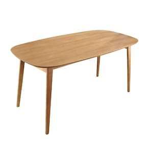 Mesa 160x80cm MDF Laminado Ceci Yescasa Naturalissimo/Sem Vidro/Laminado