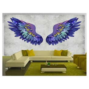 Papel De Parede 3D Arte Asas Selfie Insta Cores 3,5M Tra376