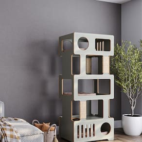 Torre Para Gatos Tom EVO - Linha Para Gatos de até 10kg Preta