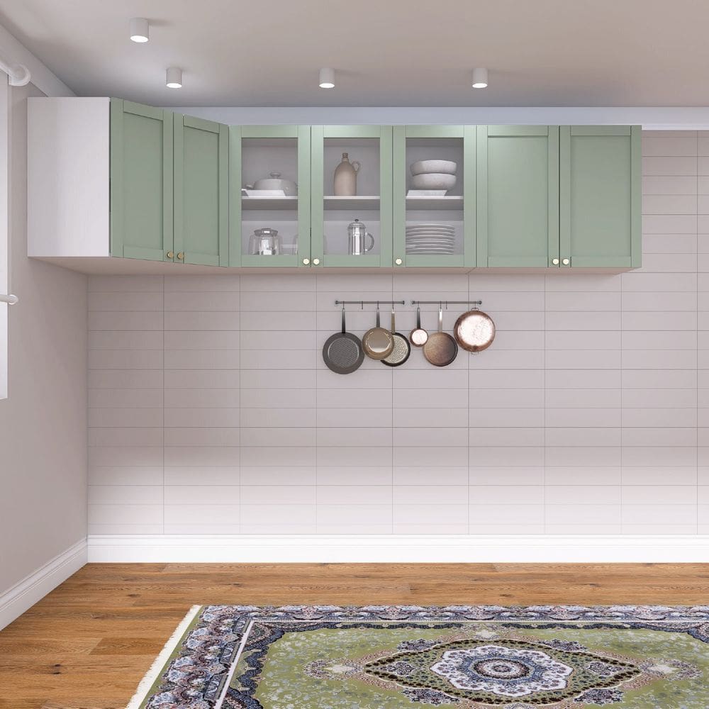 Cozinha Modulada 3 Peças 3 Aéreos Arizona CabeCasa MadeiraMadeira Branco/Menta