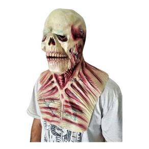 Mascara Fantasia Hallowen Caveira Corpo Humano Latex