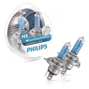Par Lâmpada H4 Philips Crystal Vision Ultra Jac J2 2012-2016