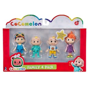 Bonecos articulados família cocomelon - tomtom, yoyo e jj