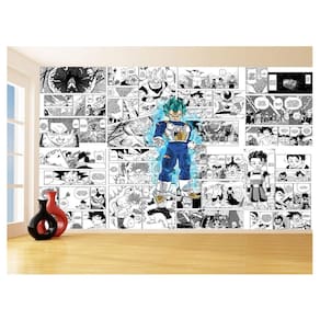 Papel De Parede Dragon Ball Vegeta Blue Anime 3,5M Dbz703