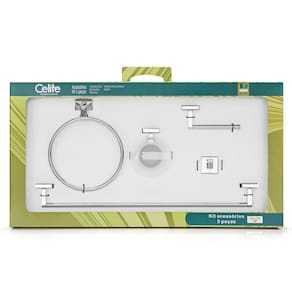Kit de Acessórios com 5 Peças UP Celite Cromado