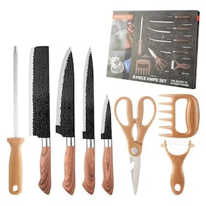 Conjunto De Facas 8 Pecas Churrasco Cozinha Profissional