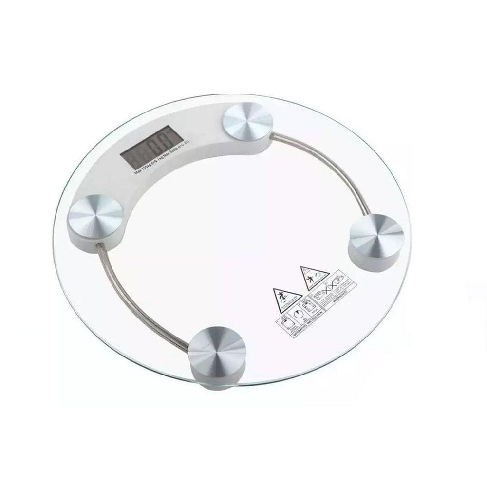 Balança Redonda Digital De Vídro 180Kg