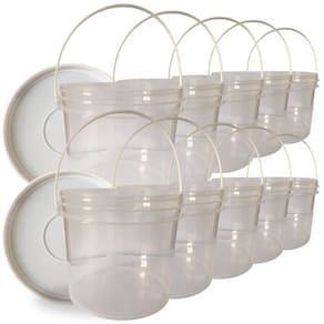 Balde para iogurte e cereal transp 2.2l 10 pçs