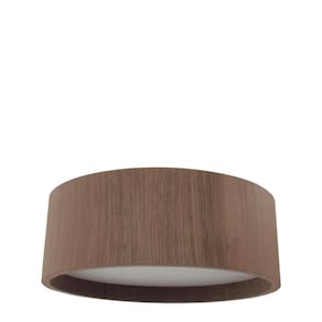 Plafon Wood Redondo 60Cm - 5 Luzes E27 - Imbuia