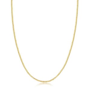 Corrente Veneziana Diamantada 60cm Banhada A Ouro