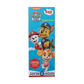 Curativo Topz Baby Patrulha Canina Com 10 Unidades