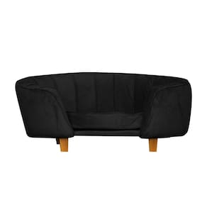 Poltrona Cama Caminha Pet Laddi Veludo Preto Dvinn