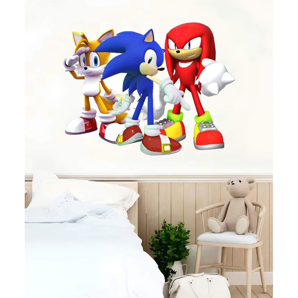 Adesivo De Parede Infantil Sonic Mod03