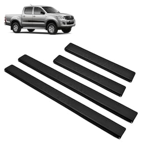 Soleira aluminio preta brasikar hilux dupla 2014