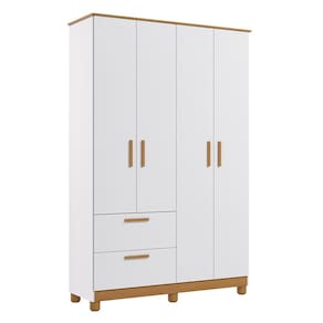 Guarda Roupa Infantil Jujuba 4 Portas e 2 Gavetas - Permóbili Baby