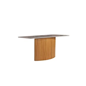 Mesa de Jantar com Vidro Ripada - Genova-1,20x0,80m - Art Salas