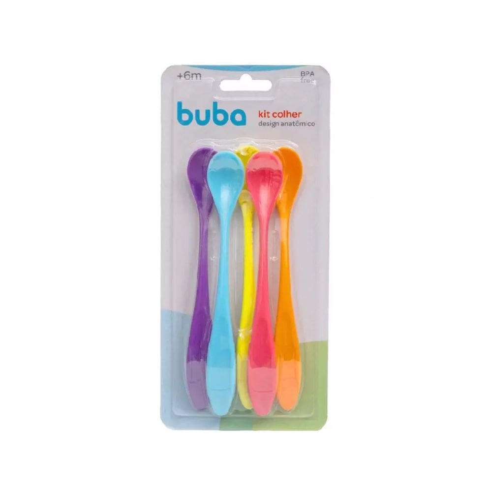 Kit 5 Colheres Coloridas - BUBA