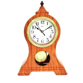 Relógio de Mesa Analógico 38x28cm - Quartzo, Design Clássico