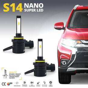 Par Lâmpadas HB4 Farol Baixo Toyota Corolla 2003 2004 2005 2006 2007 Super Led Mini Nano 6000k Sem Adaptar Furar Tampa Shocklight S14