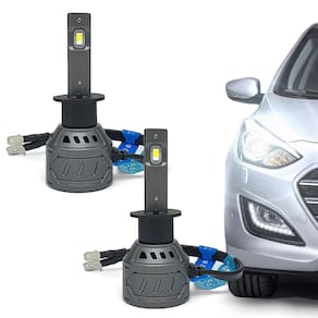 Par Lâmpadas H1 Farol Alto Astra Ultra Led 10000 Lumens Canbus Canceller Não Acusa 2005 2006 2007 2008 2009 2010 2011