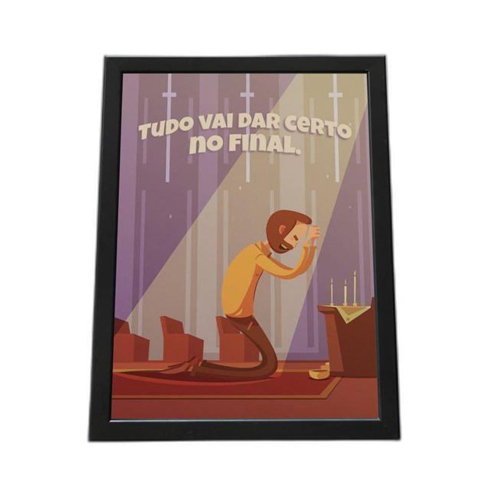 Quadro Com Moldura Religião Cristã 004 Religiao-004-M1
