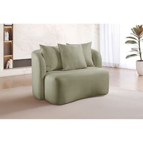 Sofá Curvo Orgânico Orion Elegância e Contemporaneidade Verde