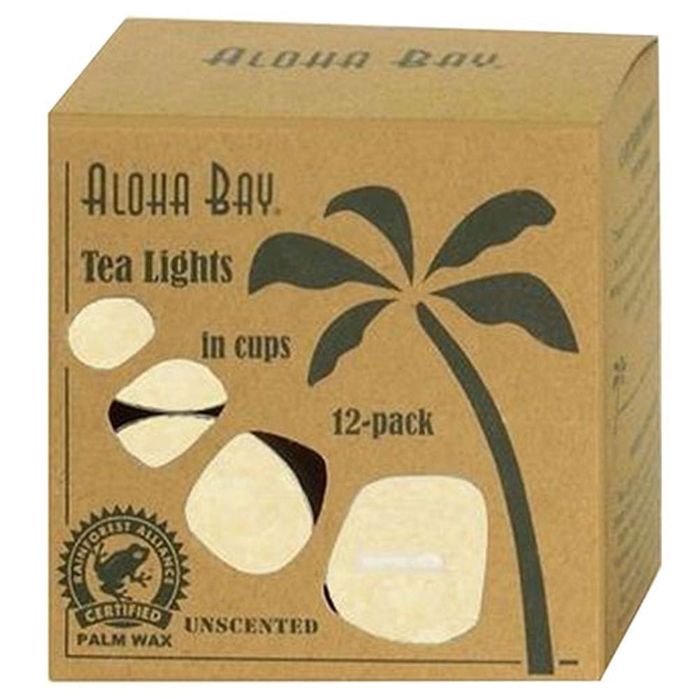 Creme leve para chá de vidro de vela, 12/0,7 Oz por Aloha Bay