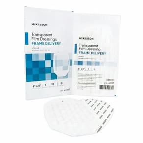 Curativo de filme transparente 15 x 8 polegadas, 1 cada da McKesson (pacote com 6)