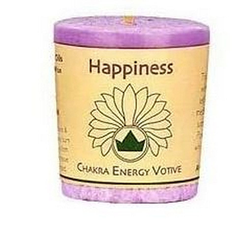 Candle Chakra Votive Happiness Violet 12 Conde por Aloha Bay