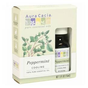 Hortelã-pimenta-de-óleo essencial 0.5 Oz por Aura Cacia