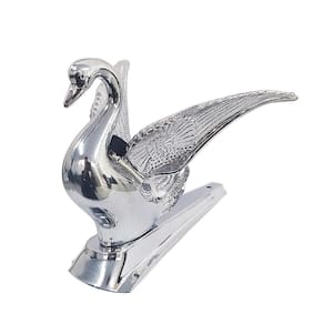 Cisne Cromado Capo Caminhão Mb Ford Scania Chevrolet Base Reta S/Luz