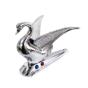 Cisne Cromado Capo Caminhão Mb Ford Sc Chevrolet Base Reta C/Luz