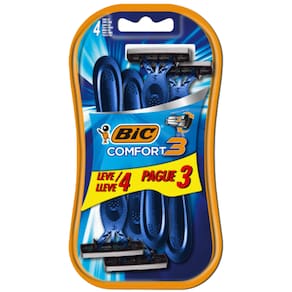 Aparelho De Barbear Descartável Comfort 3 Advance Bic