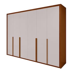 Guarda Roupa 6 Porta S/Espelho Easy Space Frassino/Off White