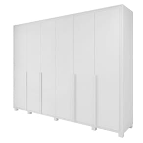 Guarda Roupa 6 Portas S/ Espelho Easy Space Branco Lopas
