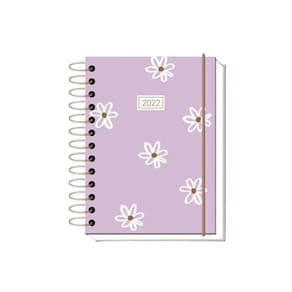 Agenda 2022 capa dura 18,7x13,7cm espiral a5 336 folhas